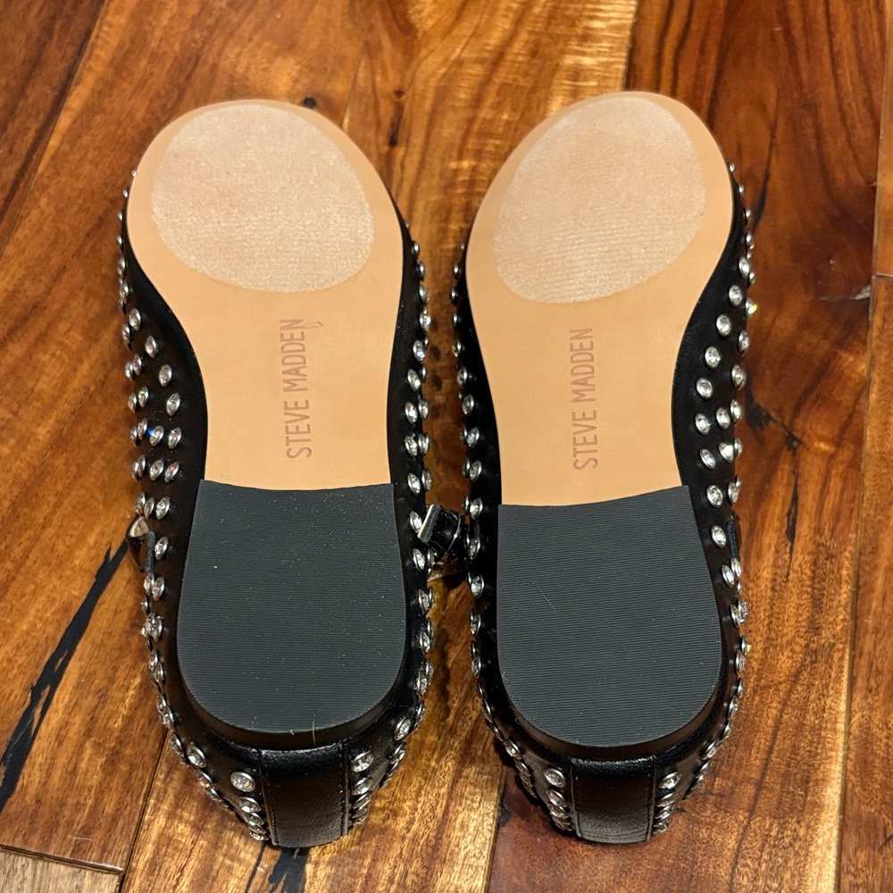 Steve Madden Vinetta Rhinestone Mary Jane Flats - Picture 5 of 6